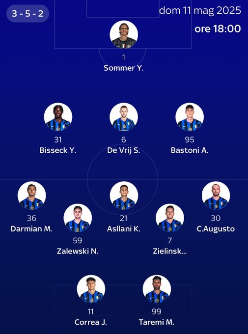 j9九游真人游戏第一品牌登录入口天空预测国米战都灵首发:科雷亚、塔雷米、阿斯拉尼、达米安在列